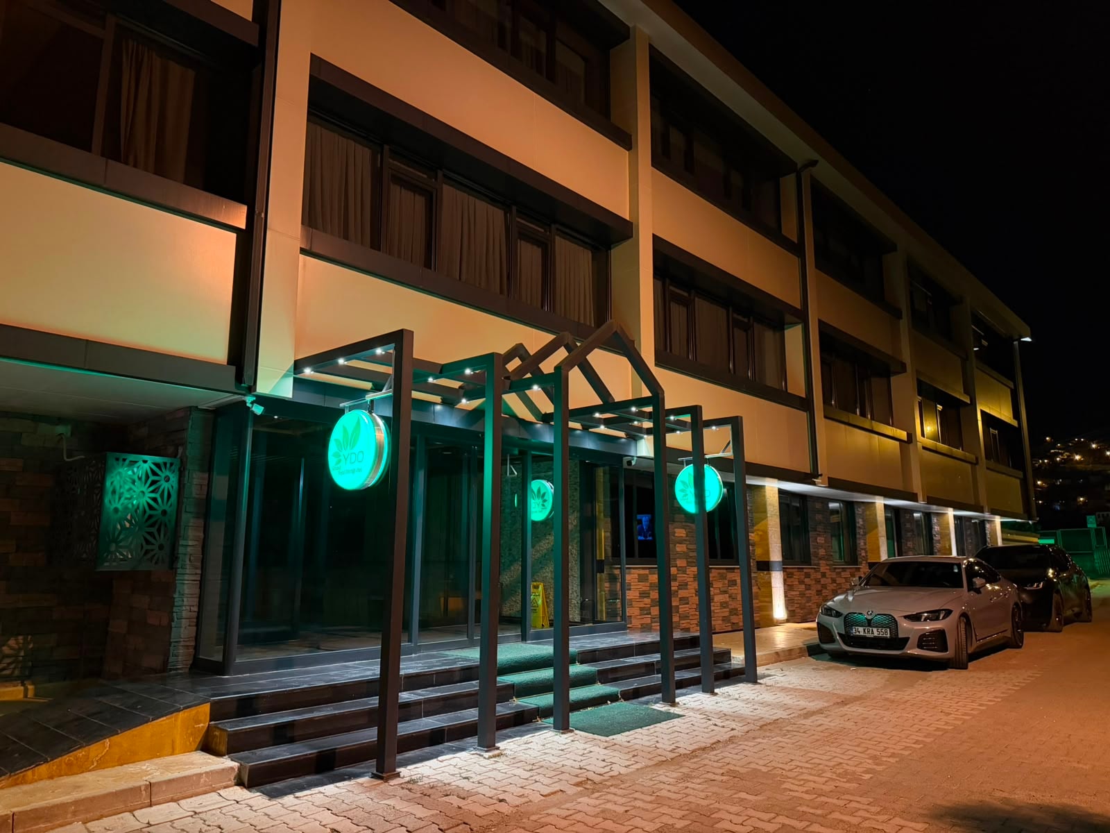 Otel Girişi — Gece